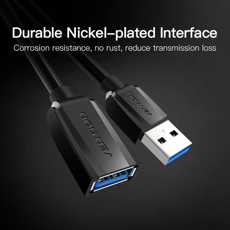Dây cáp mở rộng Vention USB 3.0 hỗ trợ truyền dữ liệu tốc độ cao