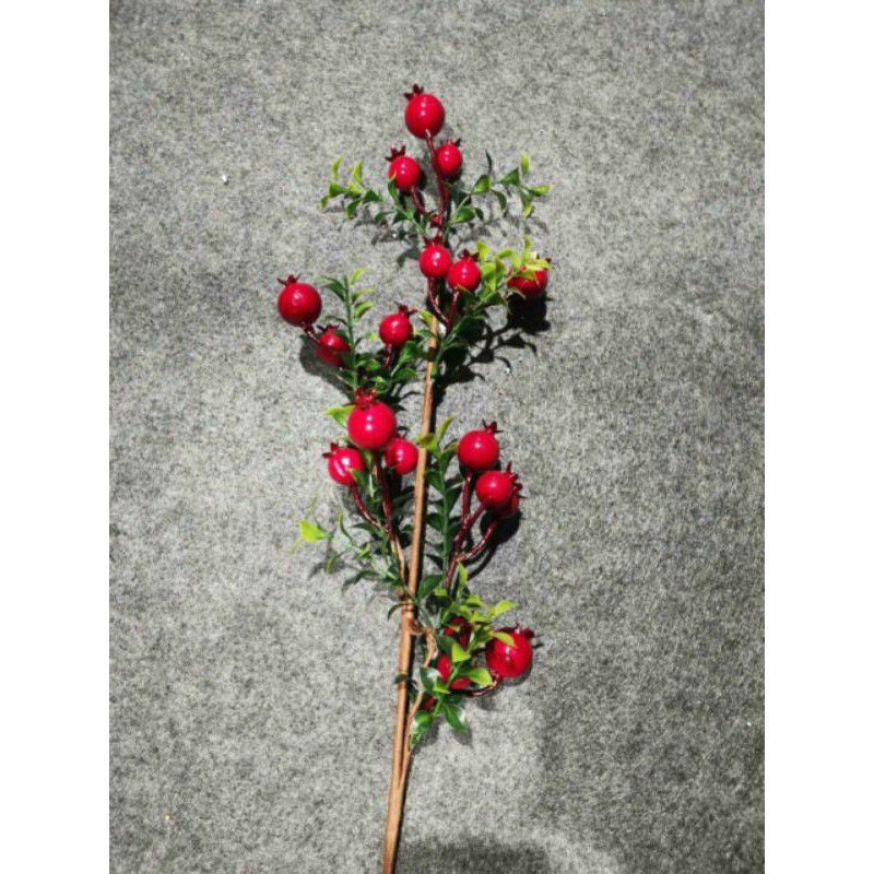 Cây Giả - Cành Lựu phú quý  trang trí nhà cửa