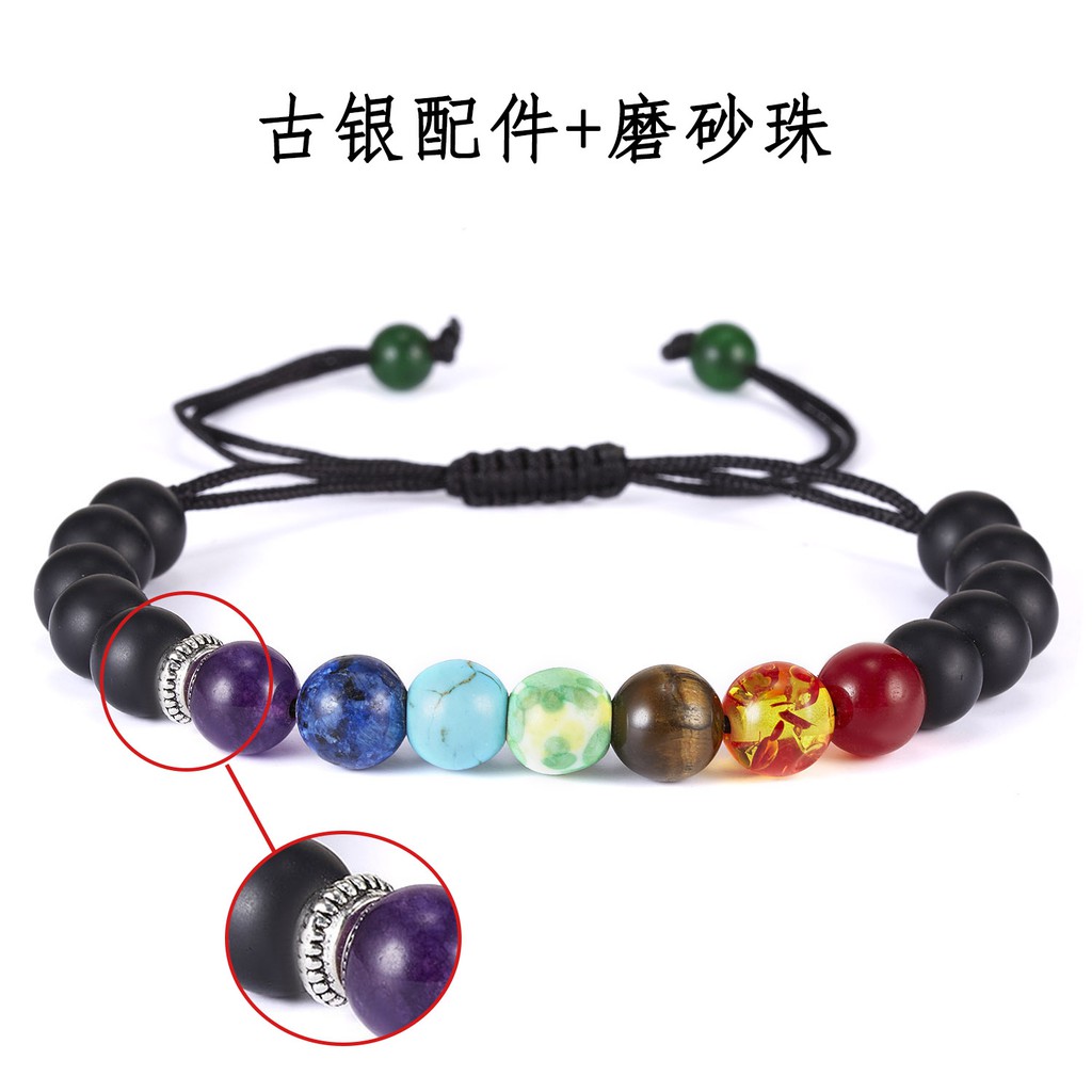 Vòng tay RINHOO chuỗi hạt đá núi lửa thời trang