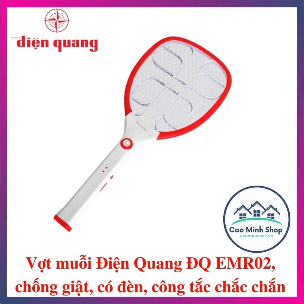 Vợt muỗi Điện Quang ĐQ EMR02, chống giật, có công tắc đèn báo khi sử dụng, thiết kế chắc chắn - Cao Minh Shop