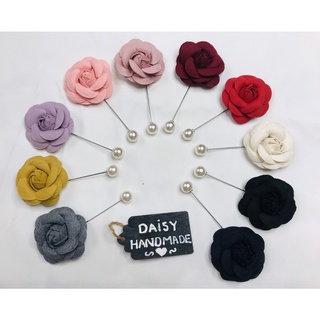 Cài áo hoa trà handmade nhiều màu hàn quốc