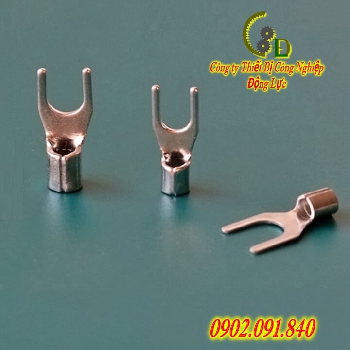 Đầu cos chữ Y trần SNB 1.25-3-4, cosse chẻ chĩa đồng, cốt chỉa chữ U V càng cua bấm nối dây điện 0.5mm 1.5mm