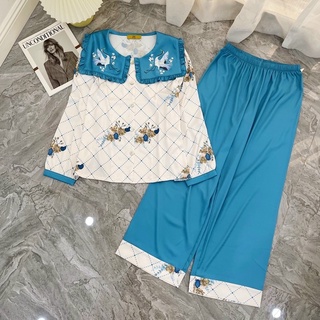 PYJAMA LỤA DÀI HOẠ TIẾT CAO CẤP MÃ 2022-149