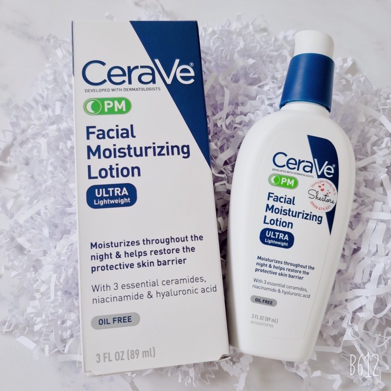 [Bill Mỹ] Kem dưỡng CeraVe Facial Moisturizing Lotion PM 60ml/89ml