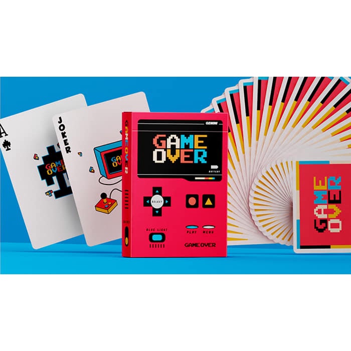 Bài Mỹ ảo thuật bicycle USA cao cấp : Game Over Red Playing Cards by Gemini