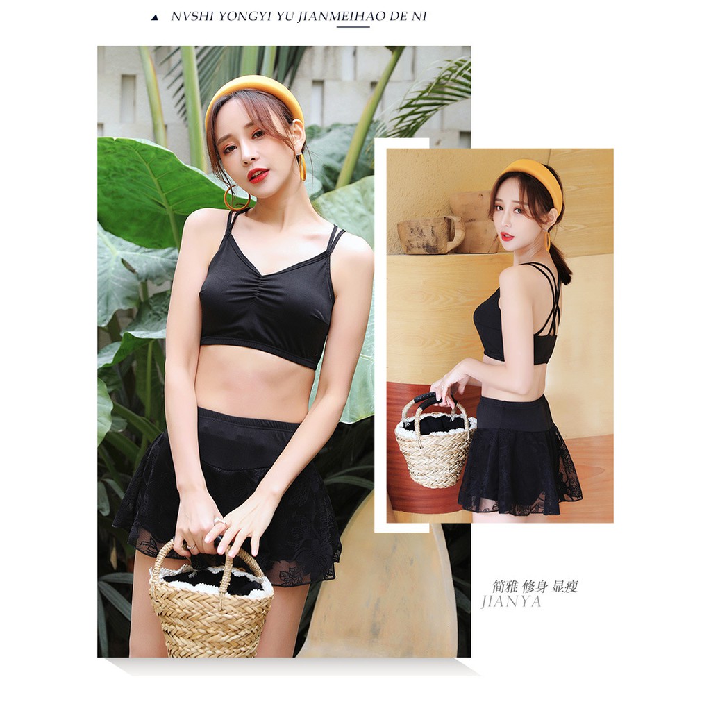 CÓ SẴN bộ đồ bơi nữ ren 3 mảnh mẫu mới nữ tính | BigBuy360 - bigbuy360.vn