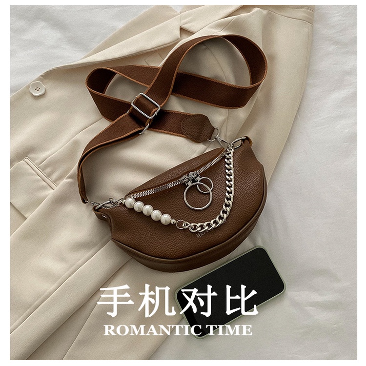Túi Đeo JASMIN NOIR Chéo Vai Bằng Da PU Thời Trang Sành Điệu Cho Nữ