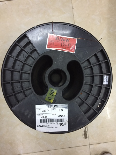 0,5kg Dây emay 0,50 chịu nhiệt 220 độ C