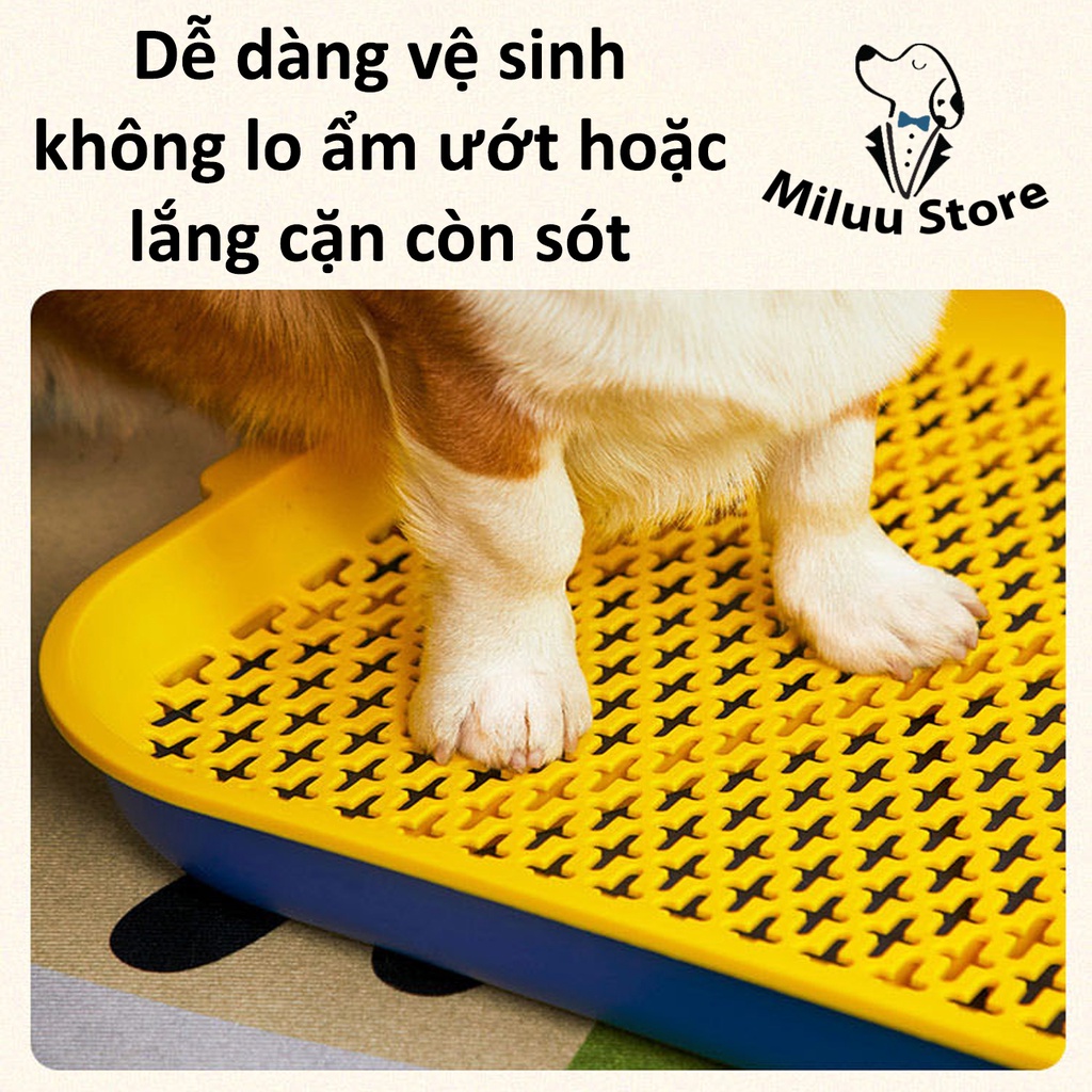 Khay vệ sinh chó mèo, khay tập vệ sinh cho thú cưng hình xương rồng dễ thương (PKW030,PKW029)