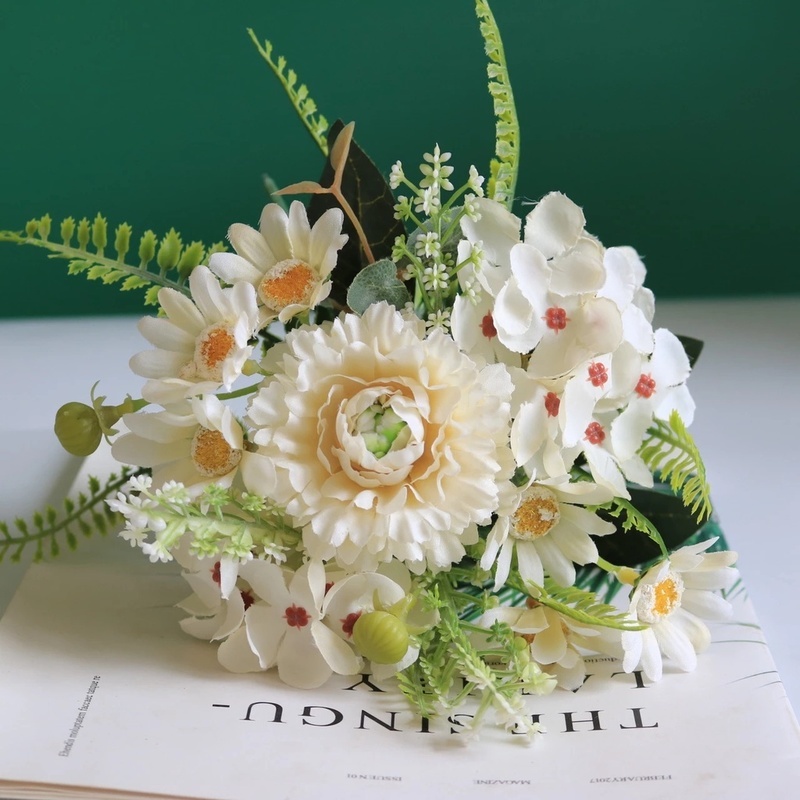 Bó Hoa Cẩm Chướng Nhân Tạo Bằng Lụa Phong Cách Châu Âu Lãng Mạn Trang Trí Phòng Ngủ / Tiệc Cưới / Sân Vườn