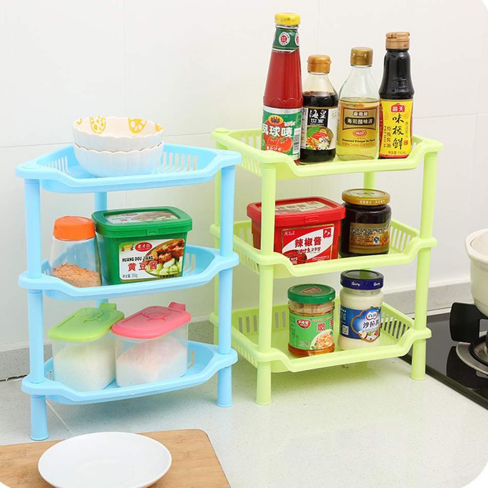 Kệ Đựng Đồ 3 Tầng Hình Tam Giác Đa Năng Cho Nhà Bếp / Phòng Tắm U82 9sn | BigBuy360 - bigbuy360.vn