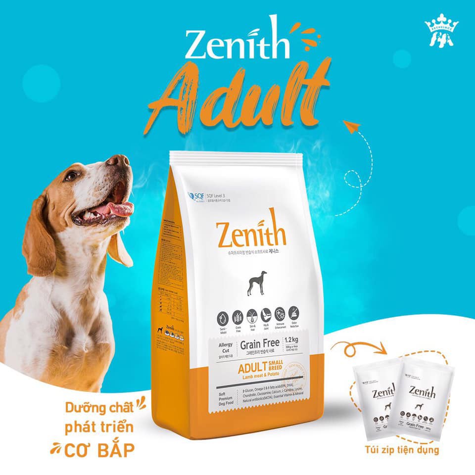 Hạt mềm Zenith Adult cho chó trưởng thành 1.2kg