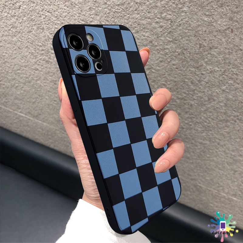 Ốp điện thoại tpu mềm sọc caro chống rơi thích hợp cho iphone 7 8 plus xr x xs max 11 12 13 pro max 6 6s plus se 2020