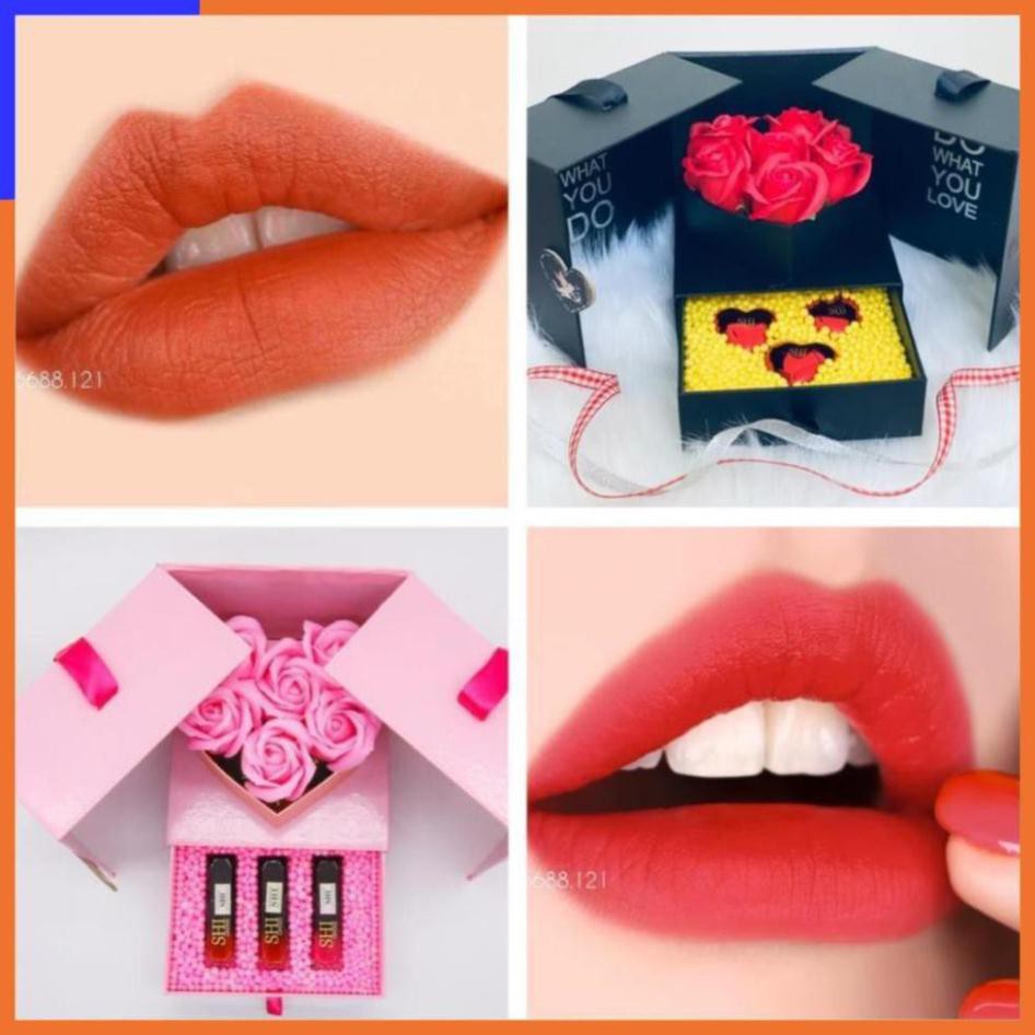 SÉT SON QUÀ TẶNG- SON KHÔNG CHÌ Son SHI- Son Kem Bền Màu, An Toàn ( 100% CHÍNH HÃNG) V V V