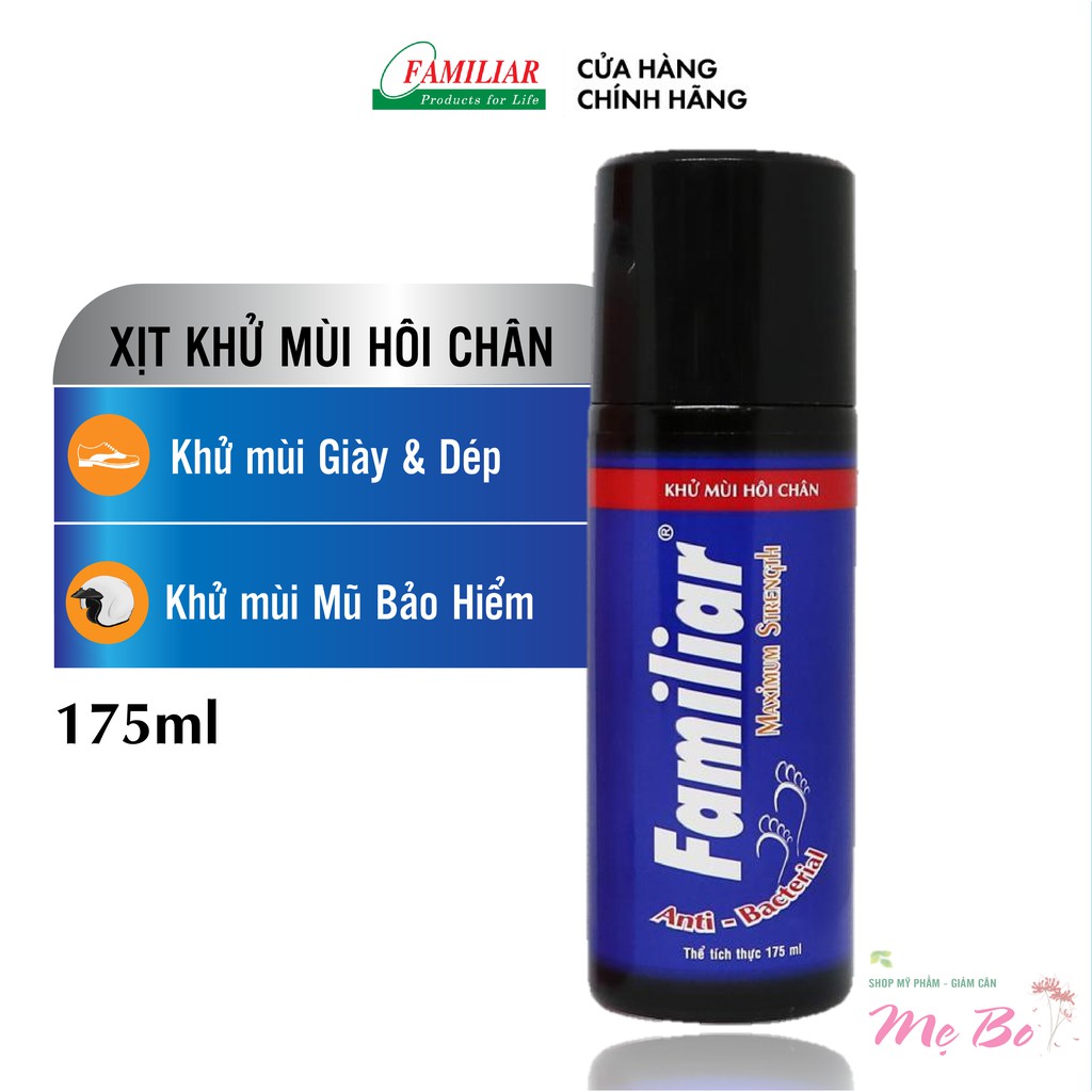 Xịt khử mùi Familiar hôi chân & Nón bảo hiểm 175ml