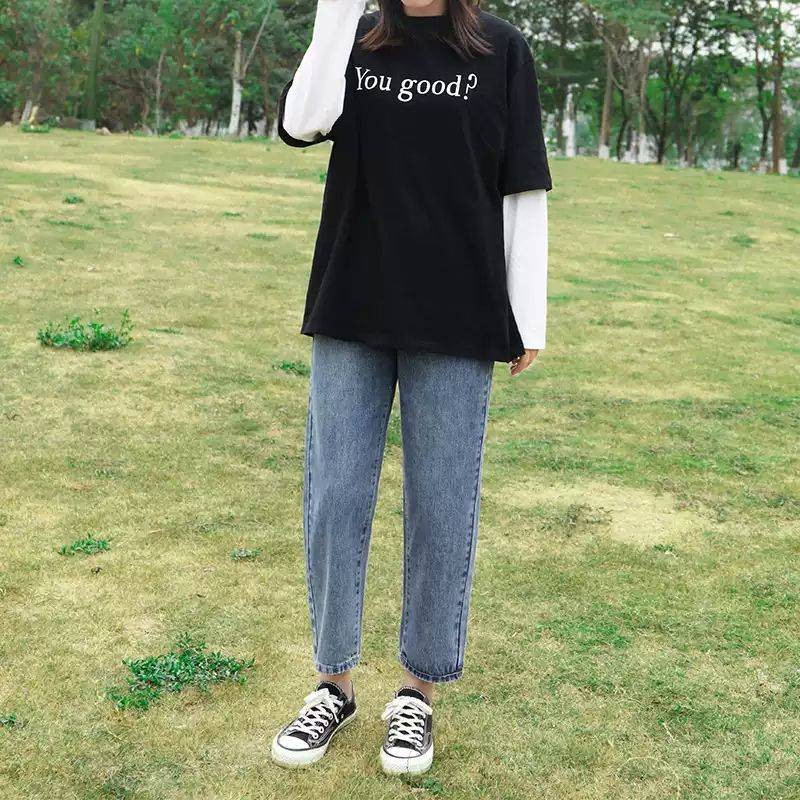 Quần jean học sinh cạp cao kiểu mới phong cách hàn quốc | | BigBuy360 - bigbuy360.vn