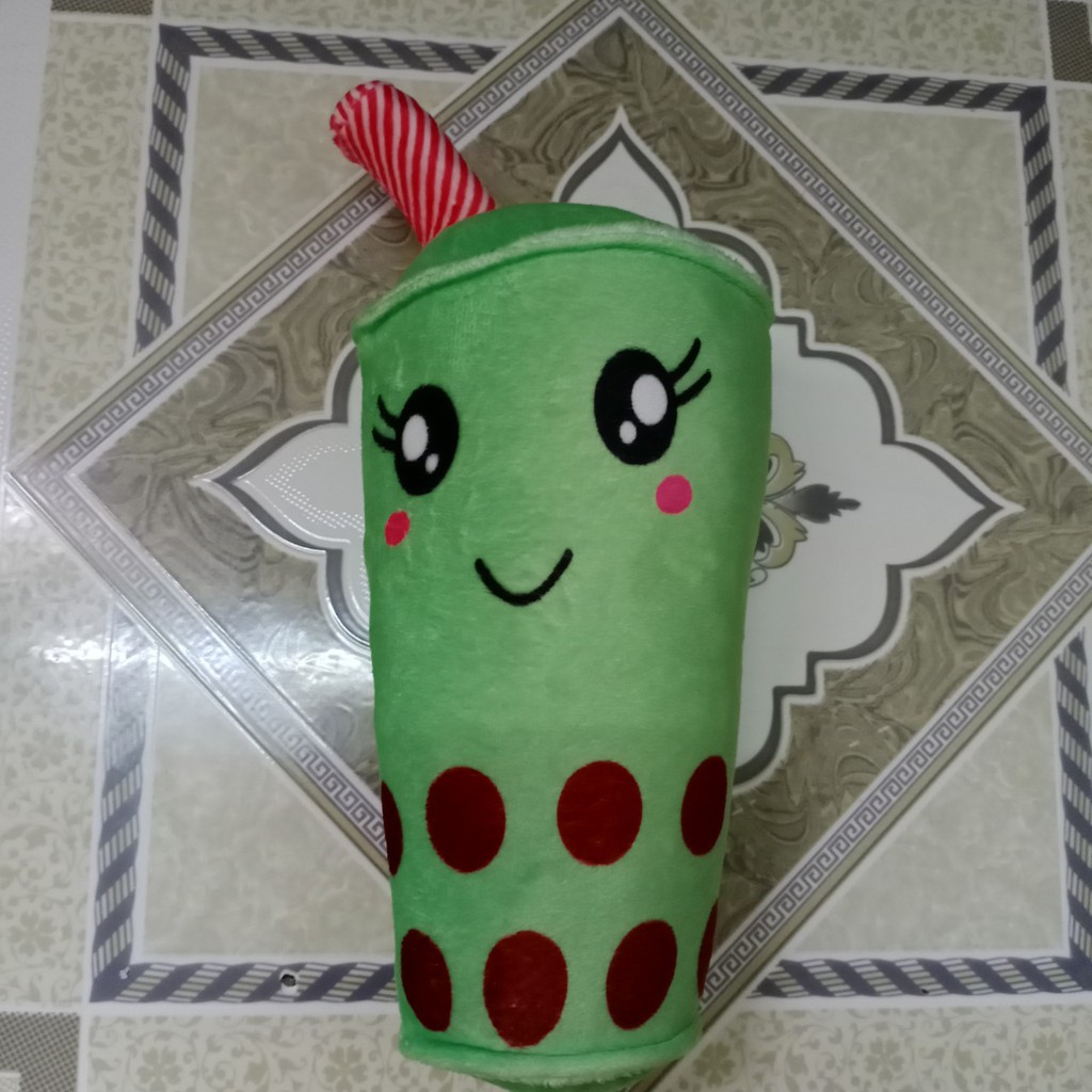 GẤU BÔNG LY TRÀ SỮA NHỎ MỀM MỊN