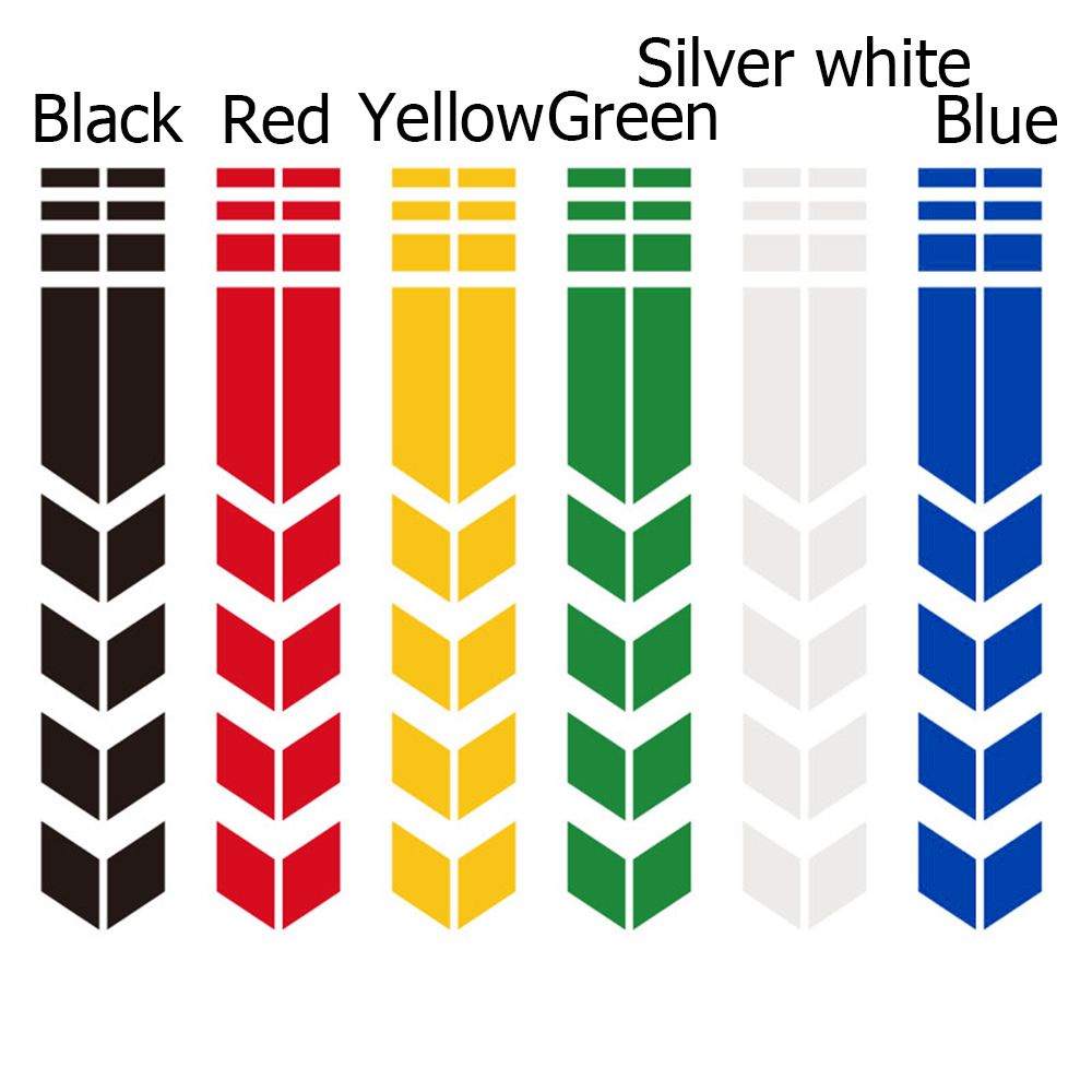 Miếng dán phản quang chống thấm nước hình mũi tên nhiều màu trang trí xe hơi/xe máy