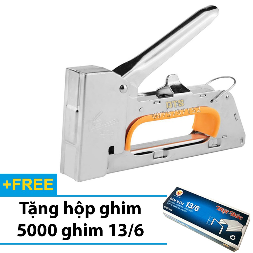 Súng bắn ghim công nghiệp, kìm bấm ghim cầm tay UNICORN, bấm ghim 13/6 13/8 ghim mạnh nhiều chất liệu gỗ, da, bọc yên xe