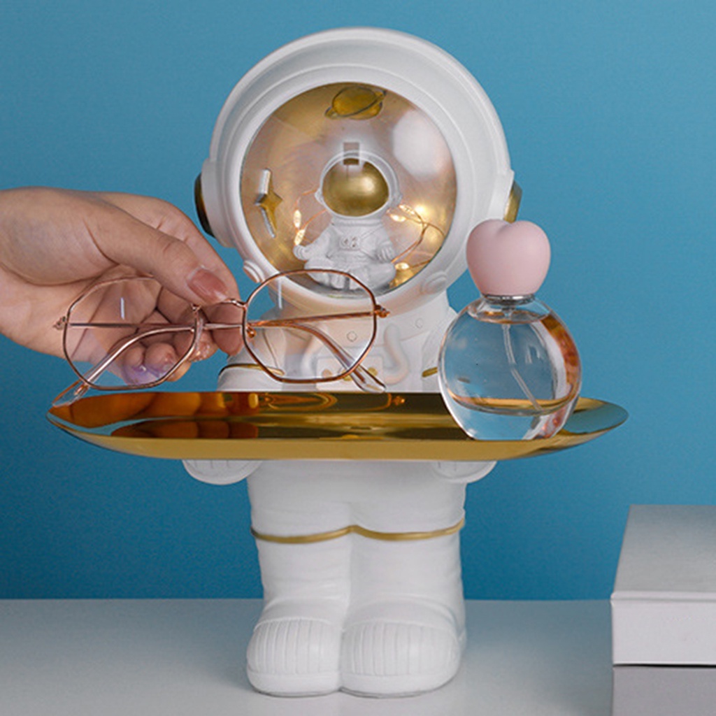 Khay đựng điêu khắc hình phi hành gia dùng để trang trí