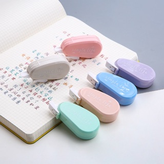 Set túi 06 bút xoá kéo giấy tông màu pastel ngọt nhẹ đáng yêu xinh xắn giá rẻ