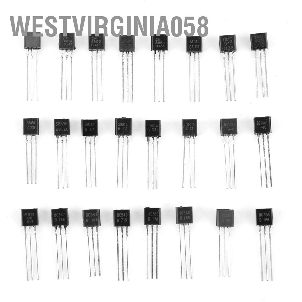 Westvirginia058 Westvirginia058 840pcs NPN PNP TO-92 2N2222A-BC558 Transistor Assortment DIY Kit