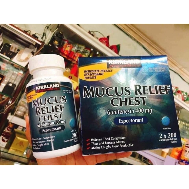 Bao đựng Mucus Relief Chest của Kirkland