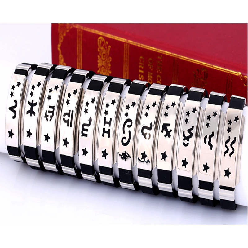 Vòng tay kí hiệu 12 cung hoàng đạo thiết kế độc đáo cho cặp đôi