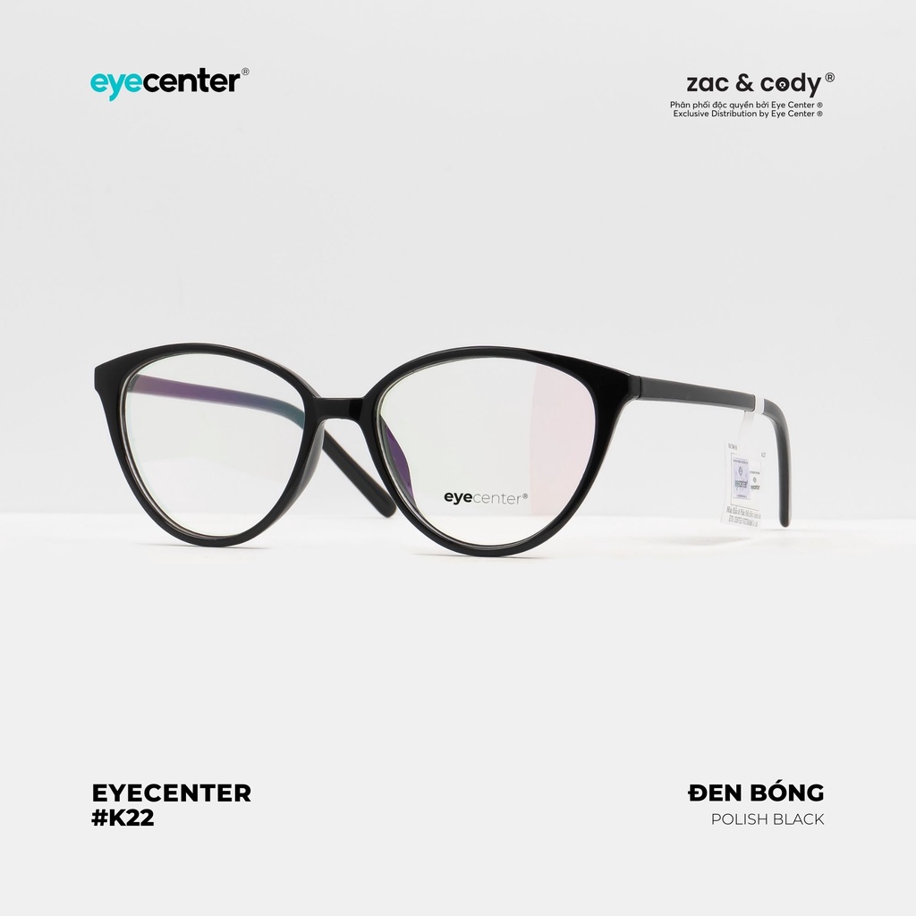 Gọng kính nữ mắt mèo chính hãng EYECENTER K22-S nhựa dẻo siêu nhẹ nhập khẩu by Eye Center Vietnam