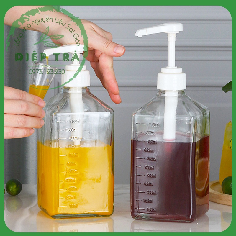 Bình bơm Siro nhựa 1600ml