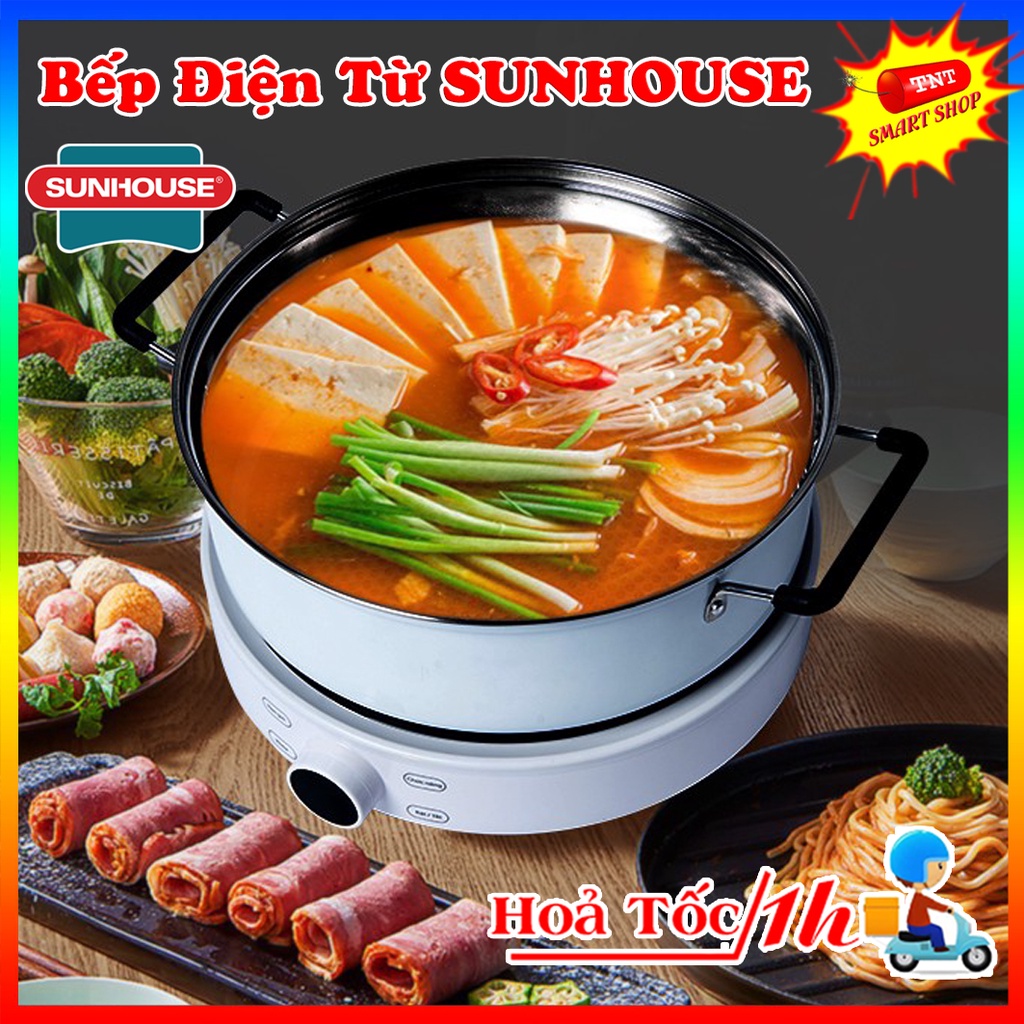 Bếp điện từ cảm ứng SUNHOUSE MAMA SHD6872 ( Kèm nồi lẩu ) - Bếp Lẩu - Nồi Lẩu