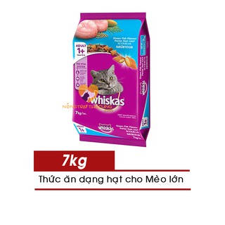 Thức ăn hạt cho Mèo Lớn Whiskas gói 7KG -Vị Cá Biển