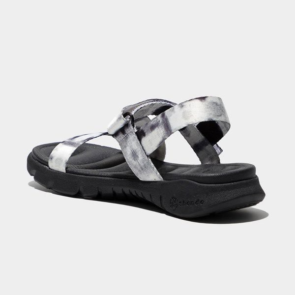 Sandal Shondo F6 sport đế đen loang khói đen F6S1011