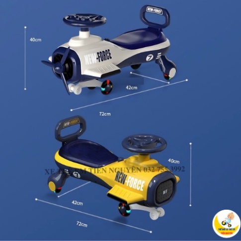 [Hàng Cao Cấp] Xe lắc cho bé mẫu mới Máy Bay, Xe lắc chòi chân máy bay lắc có nhạc và đèn cho bé từ 1-6 tuổi