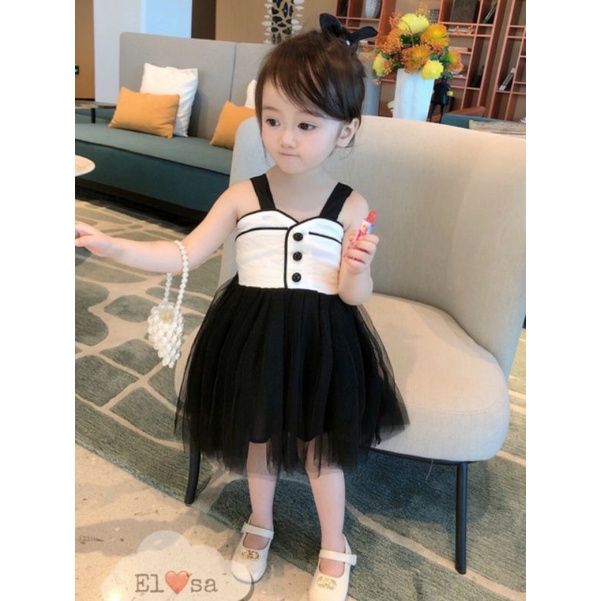 Váy bé gái - Váy ren tiểu thư siêu xinh cho bé 1-5 Tuổi - váy ren 2 dây
