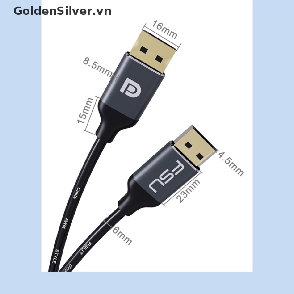 Cáp chuyển đổi 8K 4K HDR 165Hz 60Hz DP 1.4 DP chuyên dụng chất lượng cao