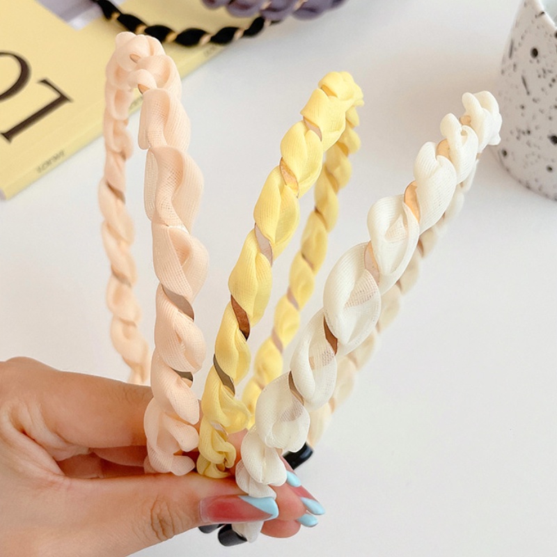 Băng Đô Cài Tóc Bằng Vải Nhiều Màu Sắc Dễ Phối Đồ Cho Nữ