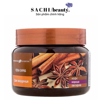 Tẩy tế bào chết body quế hồi và cafe chính hãng Nga