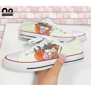 Giày vẽ tiêu lão sư và bí bo