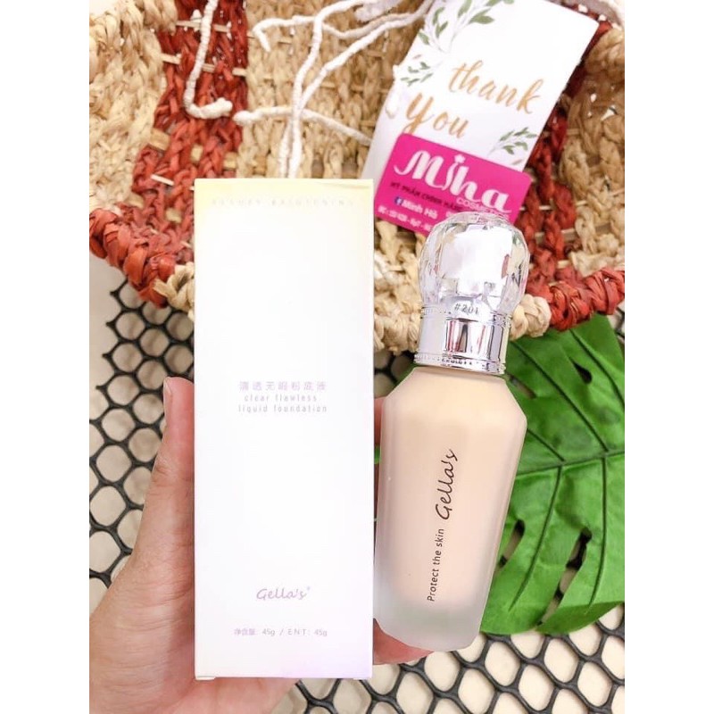 Kem nền Gella's che phủ cao căng bóng