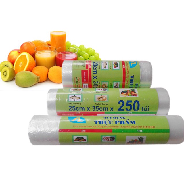 Cuộn túi đựng thực phẩm An Lành 25x35cmx250g
