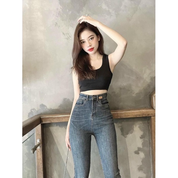 [FREESHIP - HÀNG LOẠI 1] QUẦN JEAN LOANG LƯNG CAO 2 MÀU SIÊU HOT