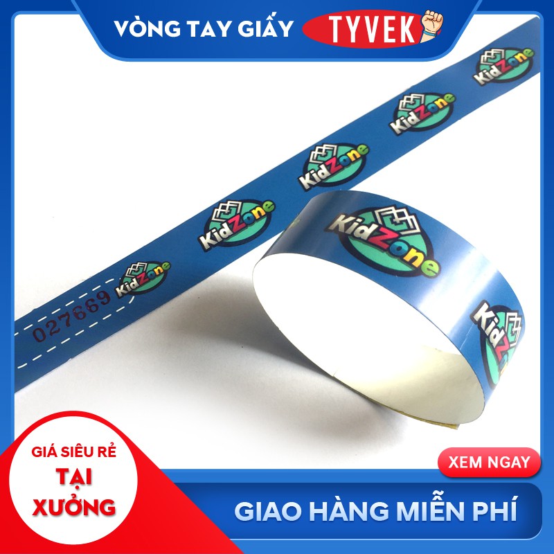 [GIẢM GIÁ SHOPEE 10%] - Vòng Tay TyVek Đánh Số Nhảy - KM Mã 10K [ VONG DEO TAY ] - Vòng Giấy Tyvek Dùng 1 Lần