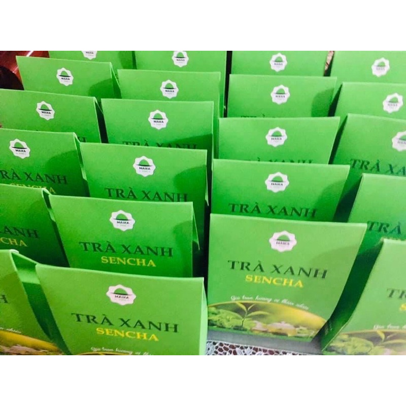 Sencha Trà Xanh Maika Food - Made In Việt Nam Túi 100gr 20 Gói