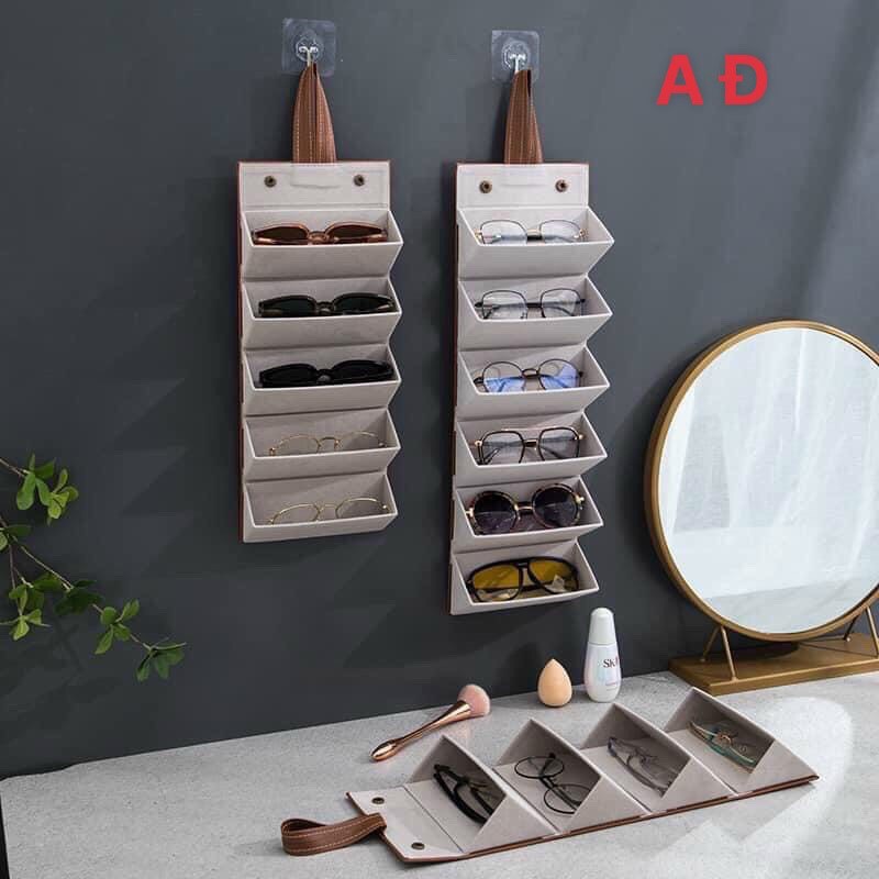 Hộp Đựng Kính Mắt 5 Tầng Treo Tường Gấp Gọn Tiện Lợi