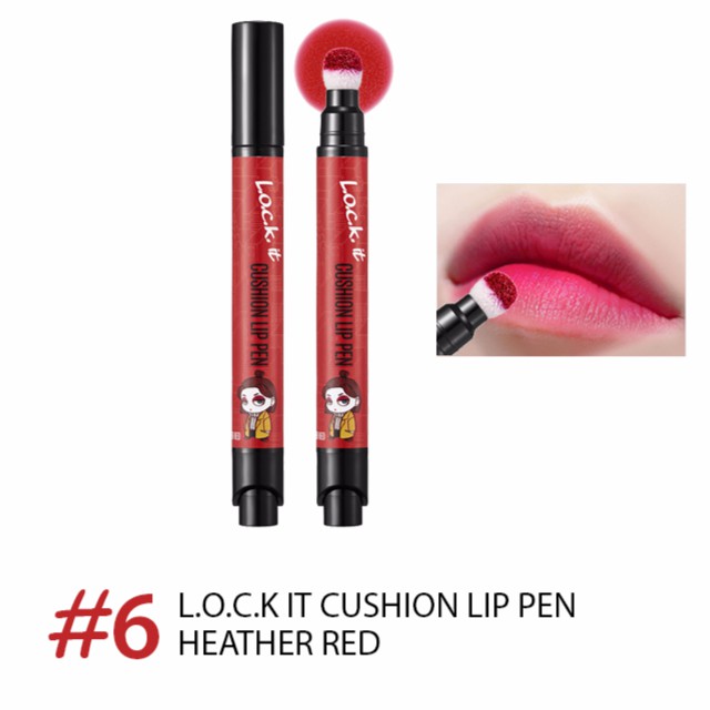 (Hàng Mới Về) Son Môi Air Cushion Màu Sắc Thời Trang Hàn Quốc (No.6 - Heather Red)