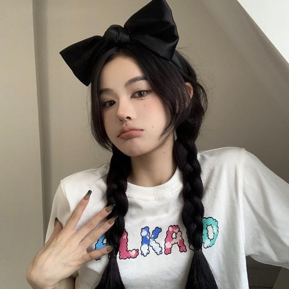 Danilo Băng Đô Thắt Nơ Bản Rộng Siêu Lớn Thời Trang Thu Đông Ngọt Ngào Cho Nữ