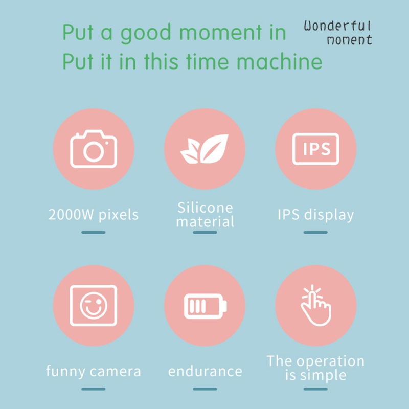 Máy Quay Kỹ Thuật Số zzz 1080P Màn Hình 2000W Pixels 2.0 "IPS Cho Bé