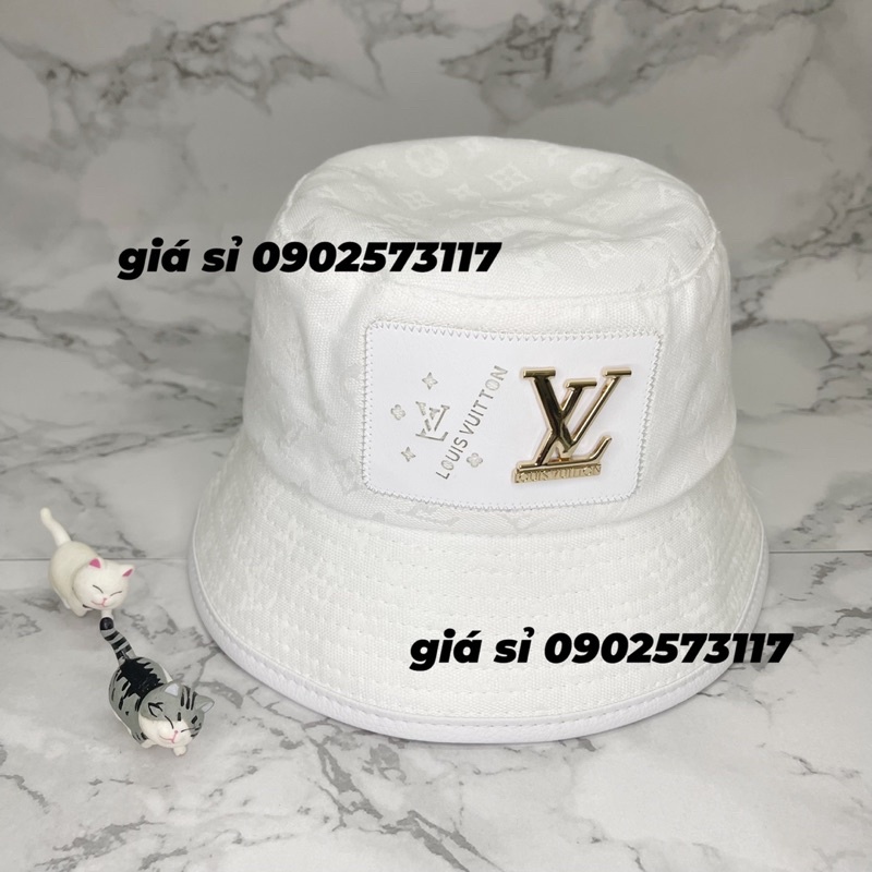 Nón mũ bucket mạc sắt V…L khung da thời trang cao cấp nam nữ full tags