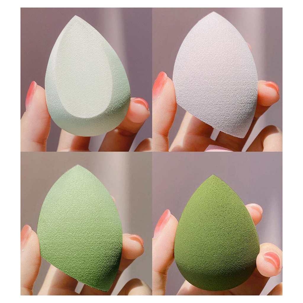 Set 8 Mút Trang Điểm Hình Giọt Nước Không Biến Dạng Khô Và Ướt Cho Nữ